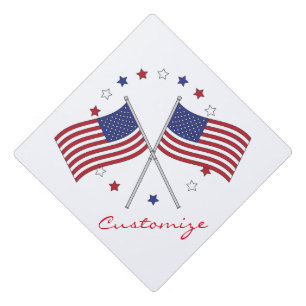 Toque De Diplômé Drapeaux américains Thunder_Cove patriotique 4
