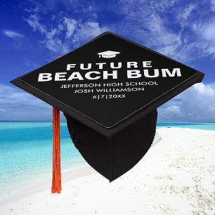 Toque De Diplômé Drôle Graduation Future Beach Bum Custom