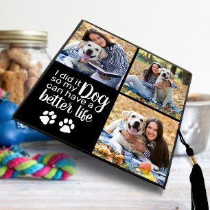 Toque De Diplômé Drôle L'A Fait Pour Le Chien Photo Personnalisée