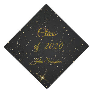 Toque De Diplômé Élégant,Abstrait,Nuit étoilée,Personnaliser