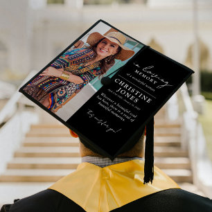 Toque De Diplômé Élégant dans l'amour mémoire photo Diplômé