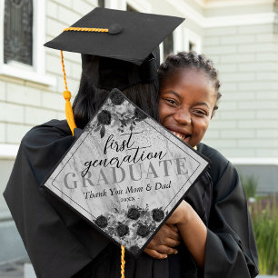 Toque De Diplômé Élégant Floral de première génération
