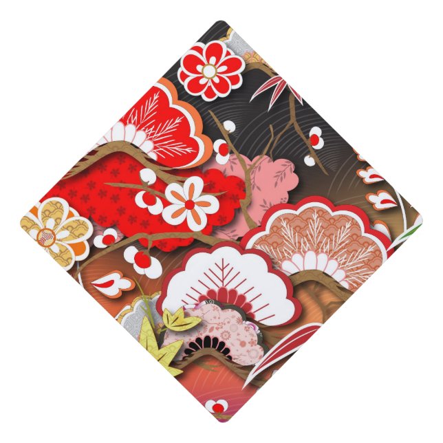 Toque De Diplômé Élégant Kimono d'automne japonais (Devant)