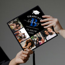 Élégant Monogramme 5 Capsule de graduation photo