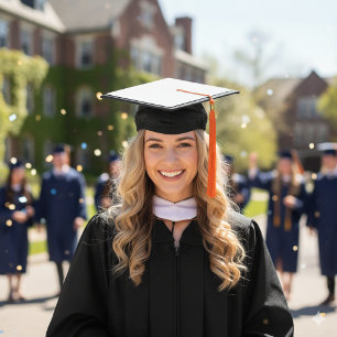 Toque De Diplômé Elégante garniture de goût blanc ajoute charme et 