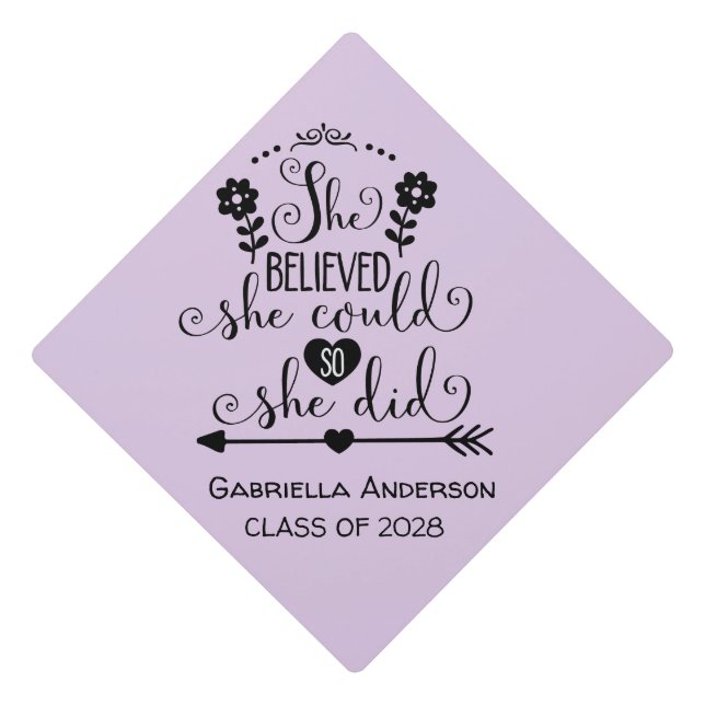 Toque De Diplômé Elle a cru qu'elle pourrait inspiré (Devant)