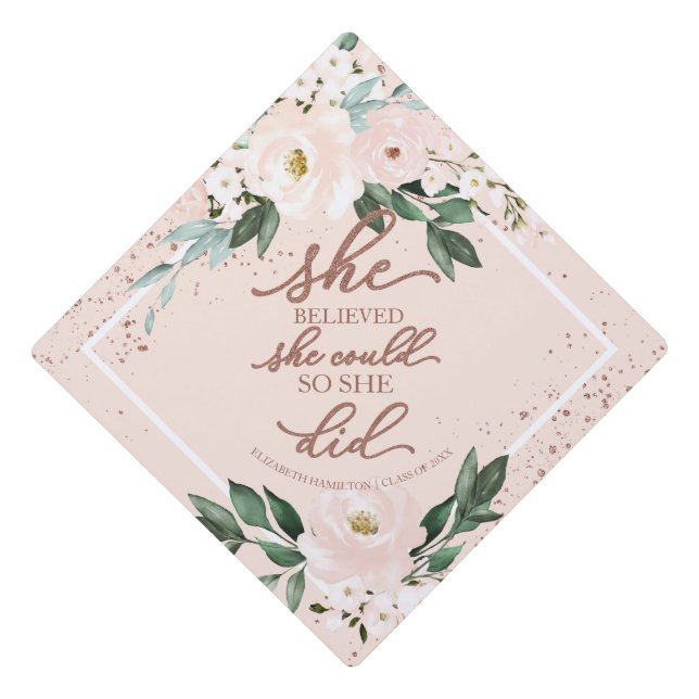 Toque De Diplômé Elle Croyait Qu'Elle Pouvait Pour Qu'Elle Fasse Le (Devant)