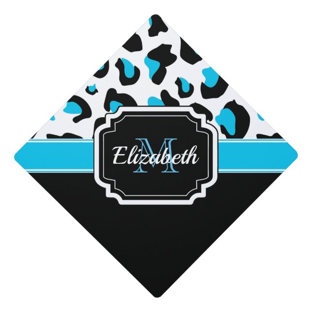 Toque De Diplômé Empreinte de léopard (Devant)