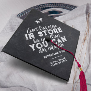 Toque De Diplômé Ephésiens 3 20 Chic moderne Bible Verse