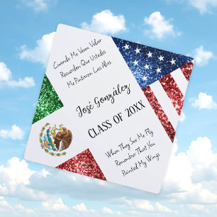 Toque De Diplômé Etats-Unis Mexique drapeau étincelles Classe de no