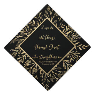 Toque De Diplômé Faux Gold Foil Je Peux Tout Faire Écriture