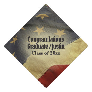 Toque De Diplômé Félicitations aux diplômés du drapeau américai