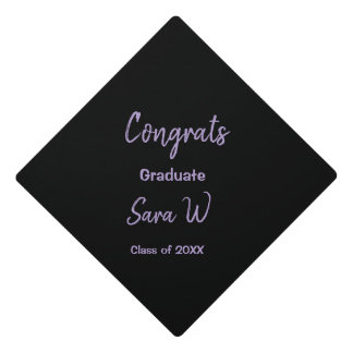 Toque De Diplômé Félicitations classe d'ajouter le nom d'année scol