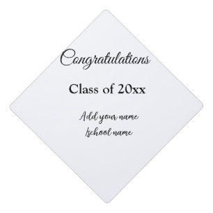 Toque De Diplômé Félicitations de graduation simples clas d'ajout m