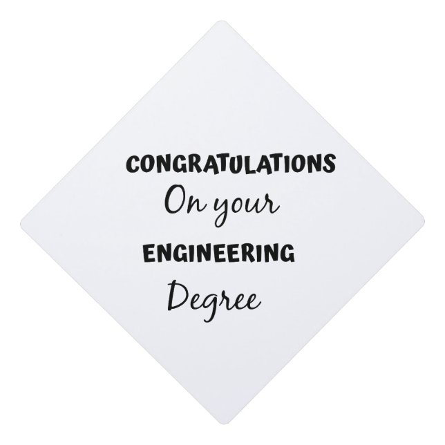 Toque De Diplômé félicitations pour votre diplôme d'ingénieur (Devant)