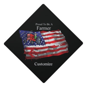 Toque De Diplômé Fier drapeau paysan patriotique Thunder_Cove