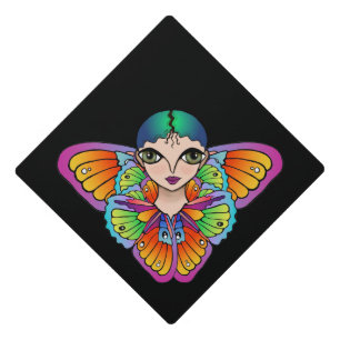 Toque De Diplômé Fille aux ailes papillon