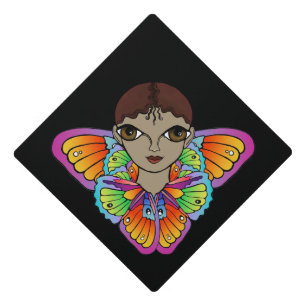 Toque De Diplômé Fille aux ailes papillon