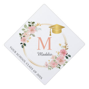 Toque De Diplômé Filles roses personnalisées