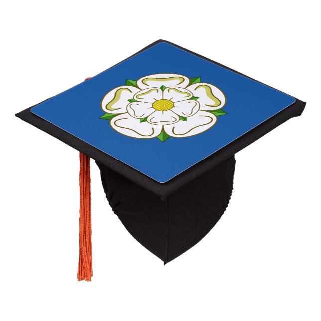 Toque De Diplômé Flag of Yorkshire Graduation Cap Topper (Incliné)