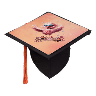 Toque De Diplômé Flamingo joli et joyeux accueillant l'été