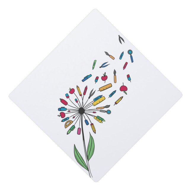 Toque De Diplômé Fleur Dandelion (Devant)