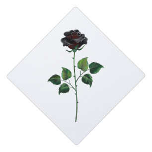 Toque De Diplômé Fleur de rose noire