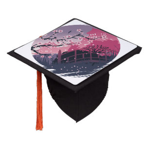 Toque De Diplômé Fleur foncée