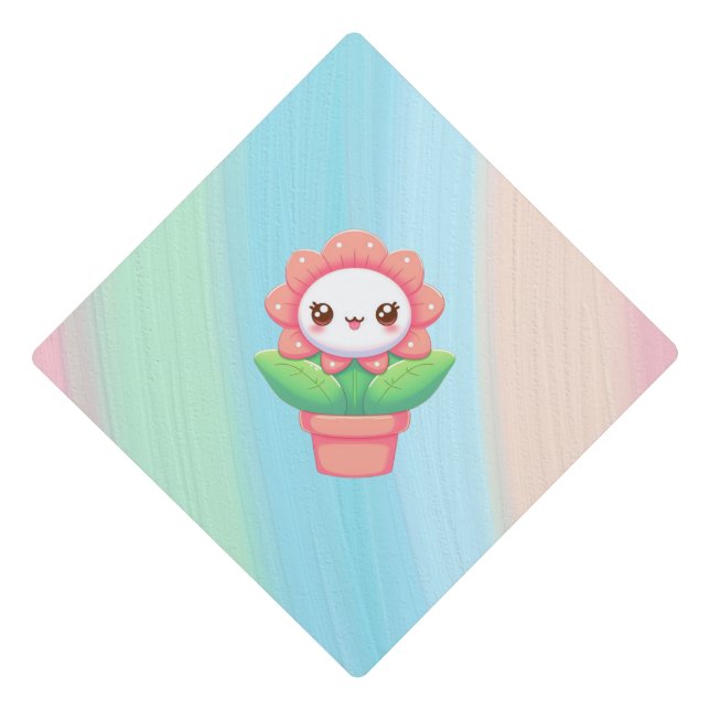 Toque De Diplômé Fleur mignonne, capricieuse en pot (Devant)