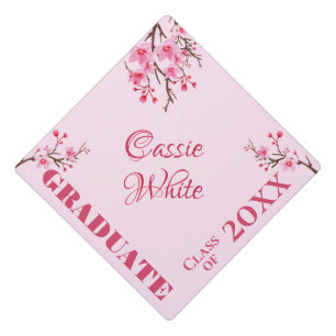 Toque De Diplômé Fleurs de cerisiers roses