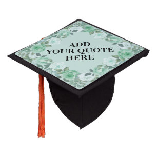Toque De Diplômé Fleurs de l'année de classe personnalisées Aquarel