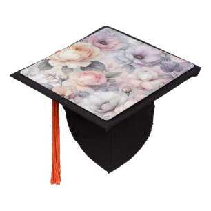 Toque De Diplômé Fleurs de rose élégantes