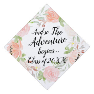 Toque De Diplômé Floral Adventure commence l'année de cours sur me