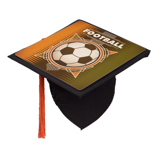 Toque De Diplômé Football Soccer Sport Ball (Incliné)