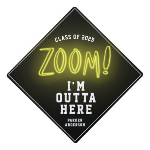 Toque De Diplômé Fun Neon Zoom Cool tendance chic moderne tendance 