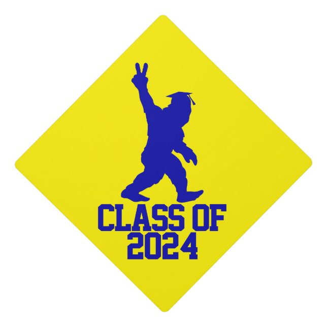 Toque De Diplômé Funny Bigfoot Class of 2024 - Graduation 2024 (Devant)