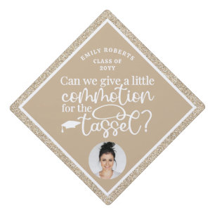 Toque De Diplômé Funny Modern Elegant Gold Parties scintillant Clas