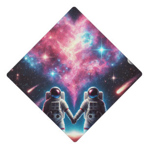 Toque De Diplômé Galaxie du coeur Tassel Topper