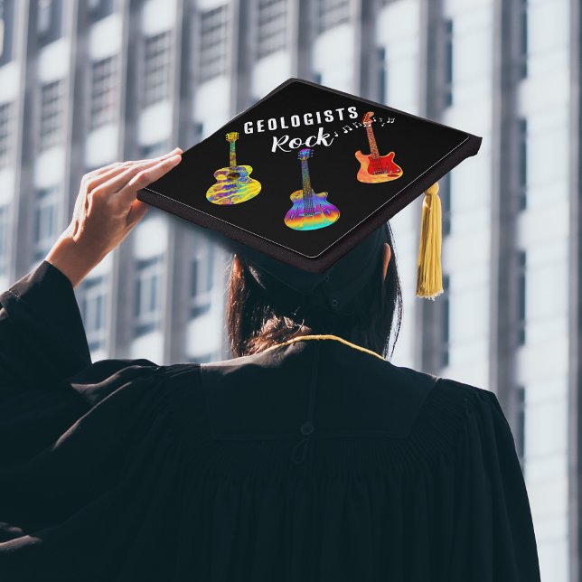Toque De Diplômé Géologues Rock Funny University Graduate (Geologists Rock funny university graduate hat topper)