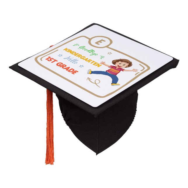 Toque De Diplômé Goodbye Kindergarten Hello 1st Grade Student (Incliné)