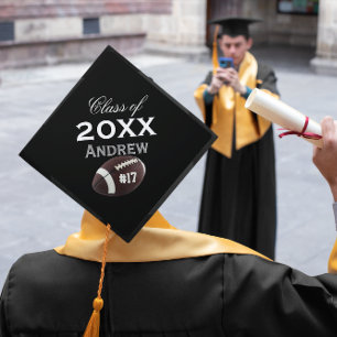 Toque De Diplômé Grads Nom Numéro Football N'importe quelle couleur