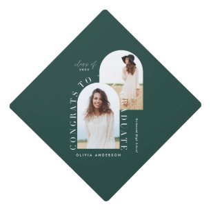 Toque De Diplômé Gradu moderne géométrique multi-photo arch graduat
