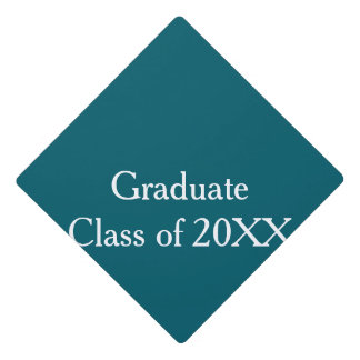 Toque De Diplômé Graduate class of 20XX turquoise congrats yearname