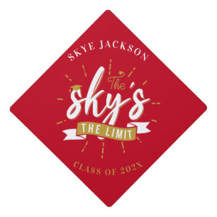 Toque De Diplômé Graduation 2024 Red Grad Party Paper