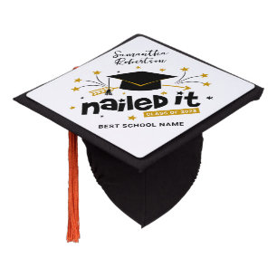 Toque De Diplômé Graduation personnalisée 2023 Script Grad Gag