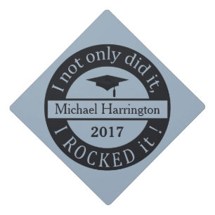 Toque De Diplômé Graduation personnalisée nom et année de la garnit