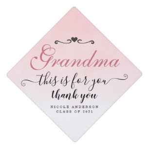 Toque De Diplômé Grand-mère C'est pour vous ! Merci rose personnal