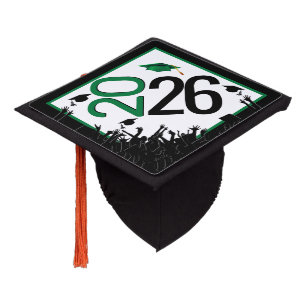 Toque De Diplômé Green et Black 2025 Graduation