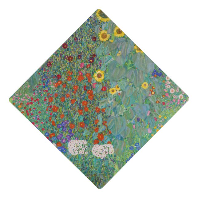 Toque De Diplômé Gustav Klimt - Jardin de campagne avec tournesols (Devant)