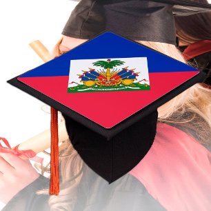 Toque De Diplômé Haïti et drapeau haïtien - Étudiants /Casquette un